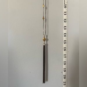 Long necklace with tassel